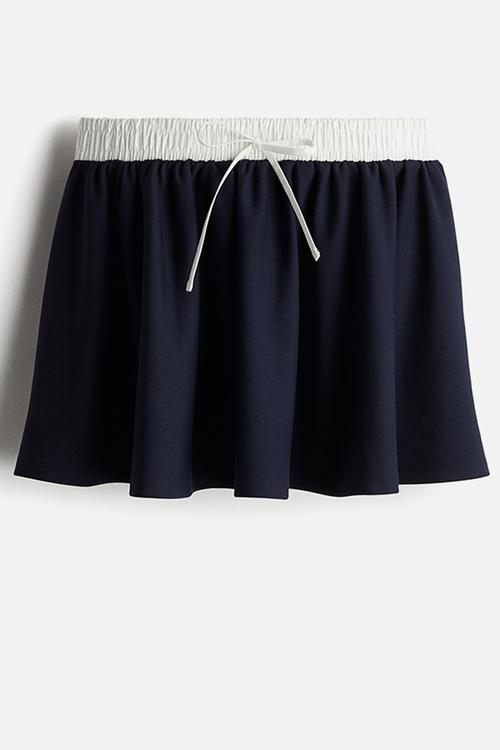 Flared mini skirt - dark blue