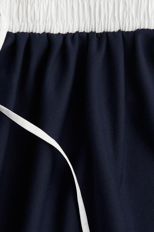 Flared mini skirt - dark blue