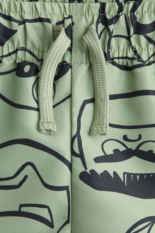 Printed swim shorts - light green/spidey 