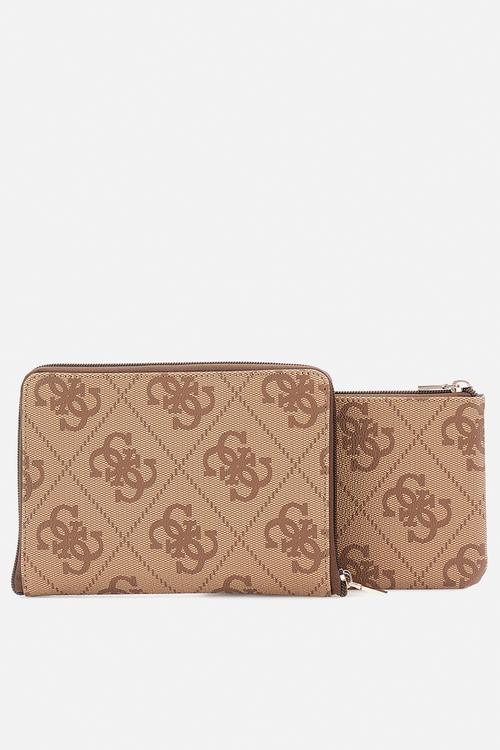 BERTA JEWELRY ORG & PSSPRT PCH -  LATTE LOGO/BROWN