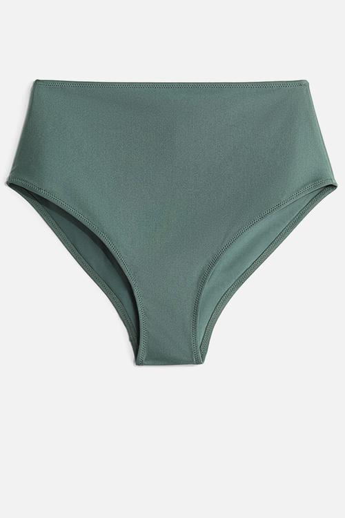High waist bikini bottoms - dusty green