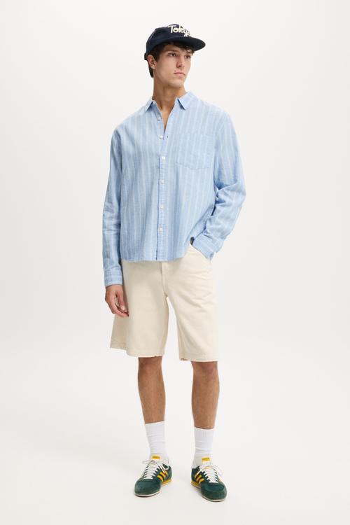 Baggy Denim Short - Bone