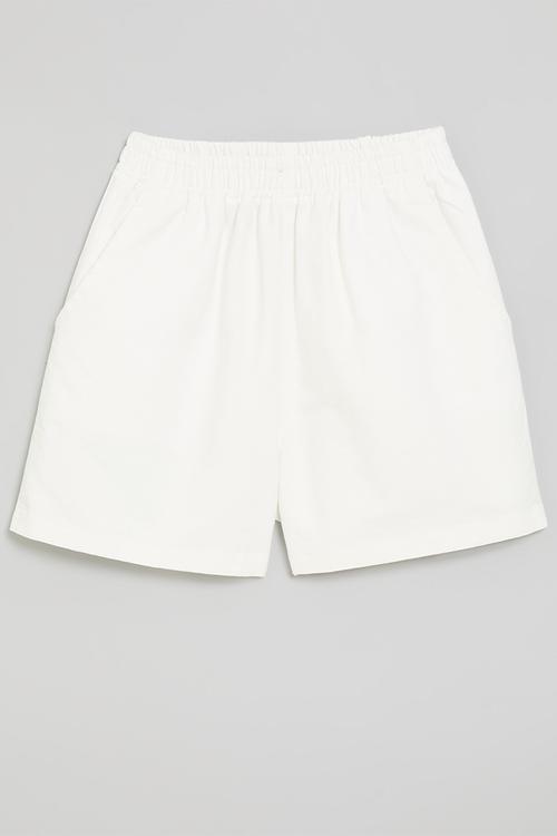 Elasticated shorts - white