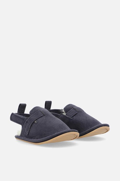 Sling back slippers - black