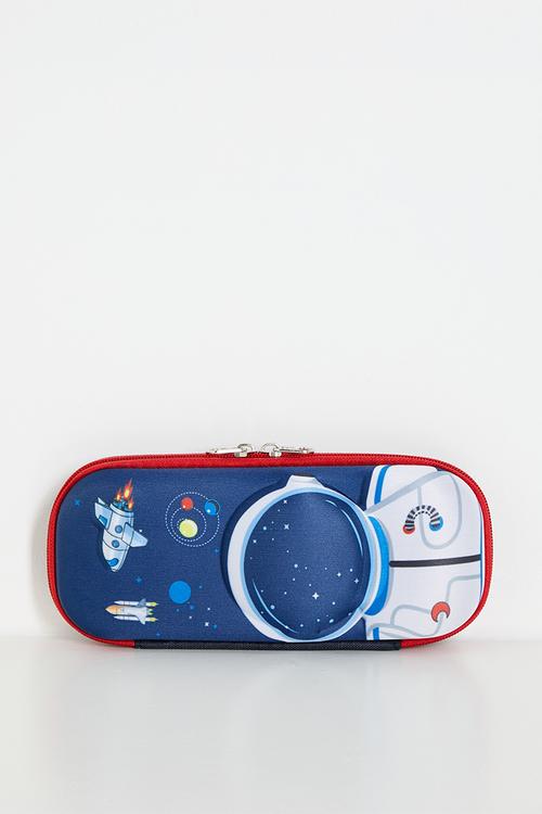 Astro themed pencil case - navy blue