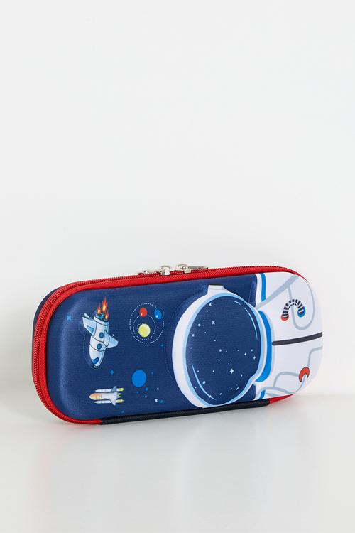 Astro themed pencil case - navy blue