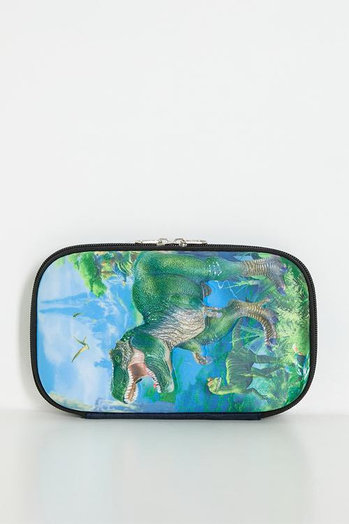 Dinosaur themed pencil case - multi