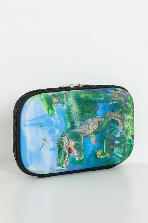 Dinosaur themed pencil case - multi