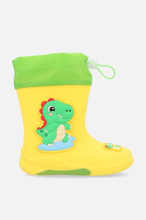 Little dino rainboots - yellow/green