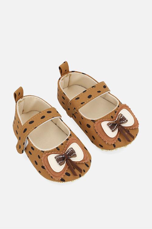 Polka dot pumps - brown