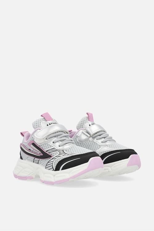 Sneakers - silver/black/pink