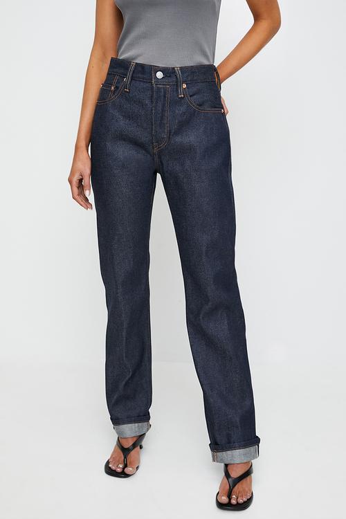 501® Rigid Jeans - Lined Up Selvedge Dark Indigo