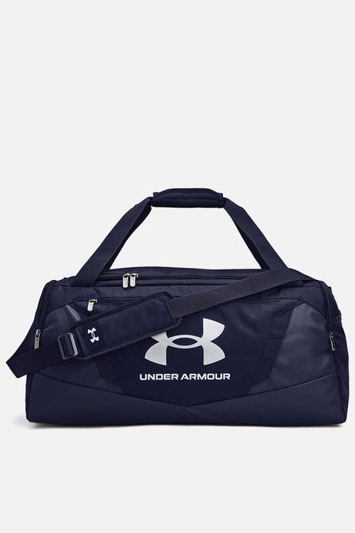 UA Undeniable 5.0 Duffle MD - Midnight Navy / Midnight Navy / Metallic Silver