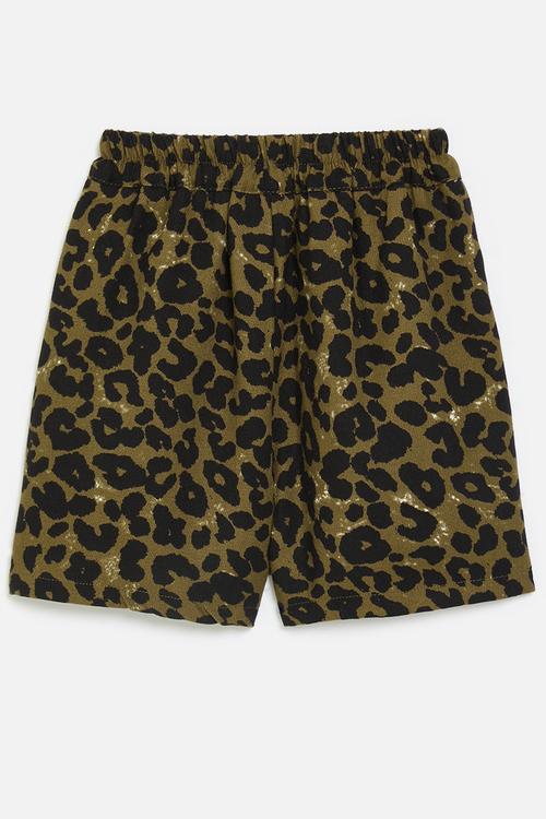 Basic shorts - leopard print