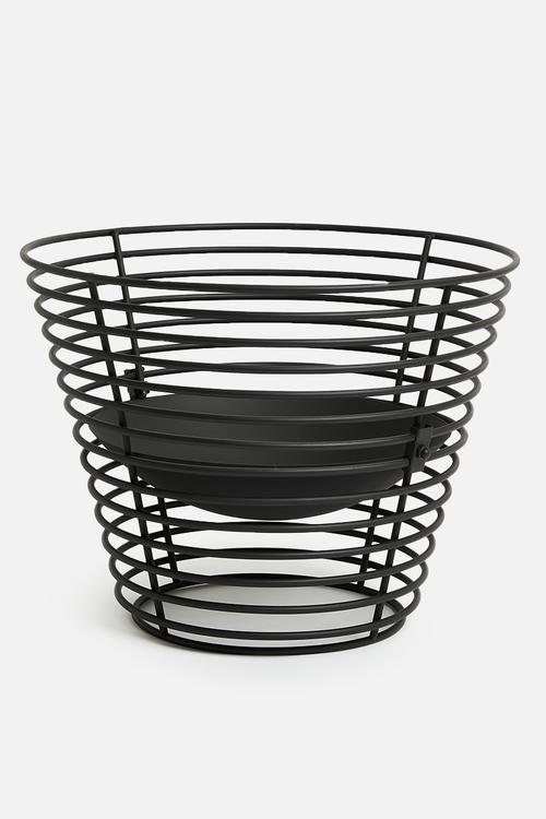 Nest fire pit - black