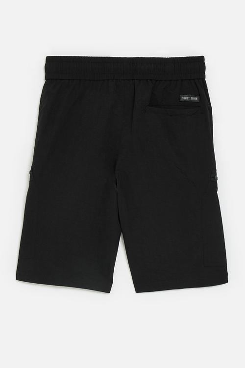 Boys fashion nylon short - black