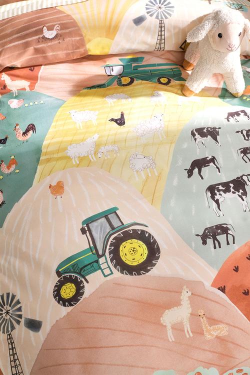 Sunset Harvest Rust Duvet Cover Set - multi