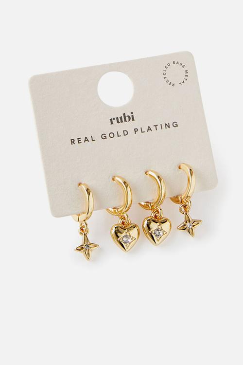 2Pk Mid Earring - Gold
