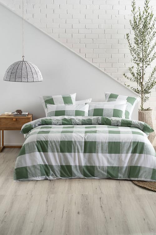 Alec Duvet Cover Set - Moss