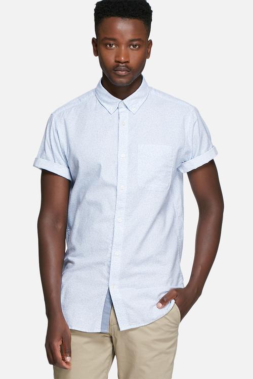 David slim print shirt 