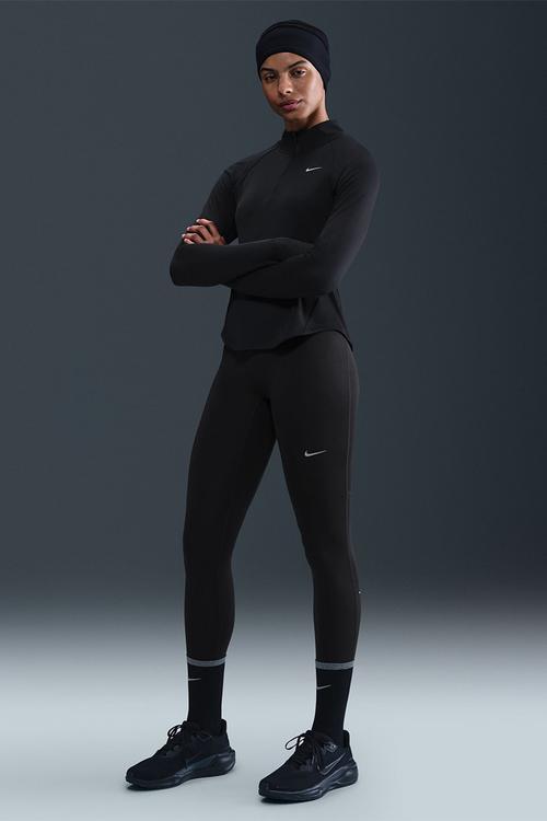 W Nk Df Tempo Hr 7/8 Tght - Black