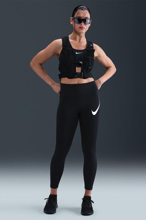 High-Waisted 7/8 Leggings - Black