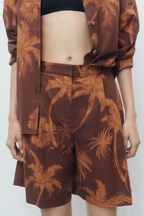 Bermudas Lana - Brown