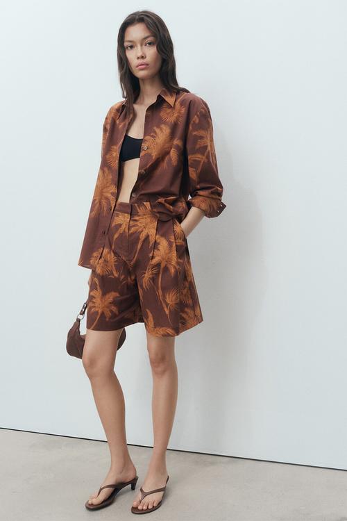 Bermudas Lana - Brown