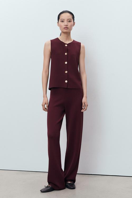 Trousers Yolando - Dark Red