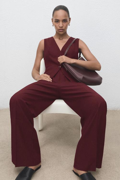 Jumpsuit Vesty - Dark Red