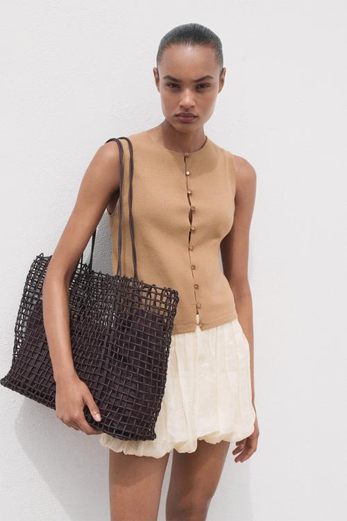 Vest Drop - Medium Brown