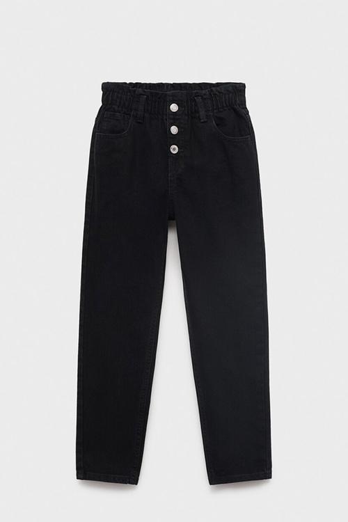 Jeans Paperbag - black denim