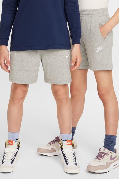 Kids Nike Sportswear Club Knit Short-Dk Grey Heather/White
