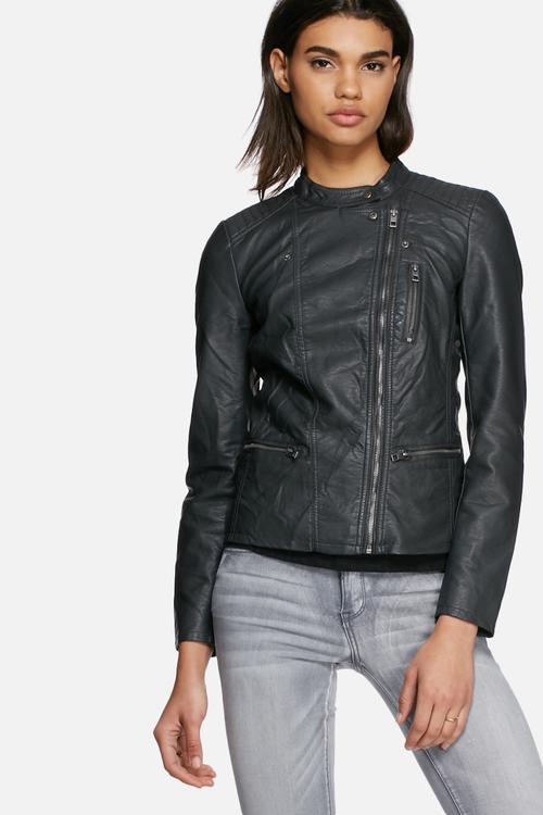 Freya faux leather biker jacket