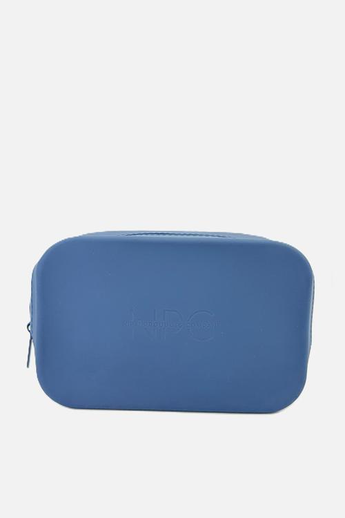 Washable Silicone Toiletry Large Bag - Denim Blue
