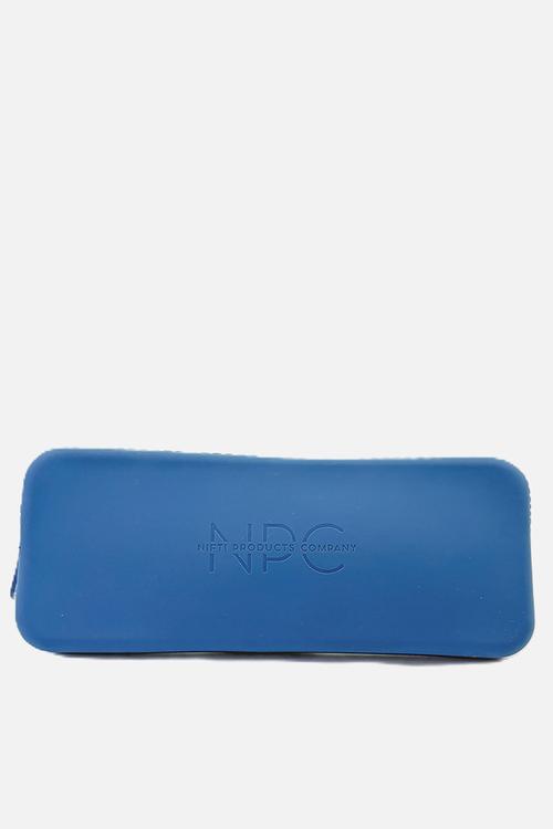 Washable Silicone Cosmetics Brush Pouch - Denim Blue