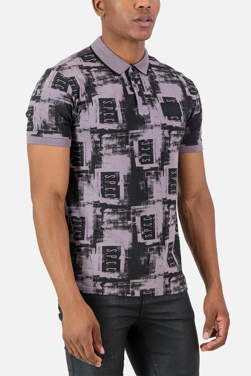Helm Golfer Slimline Fit Fashion Polos Chateau - purple