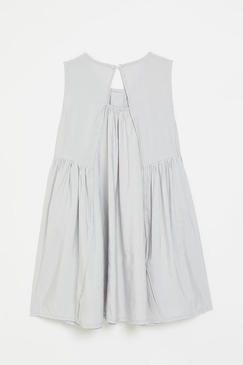Composite detail dress - platinum grey