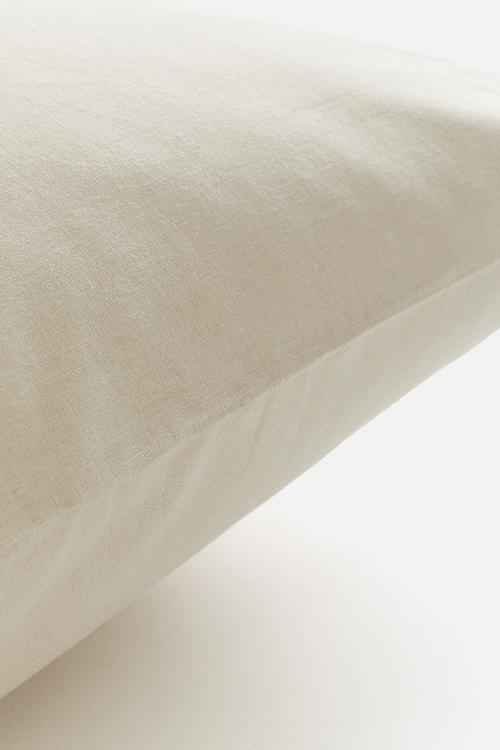 Cotton pillowcase - light dusty beige 