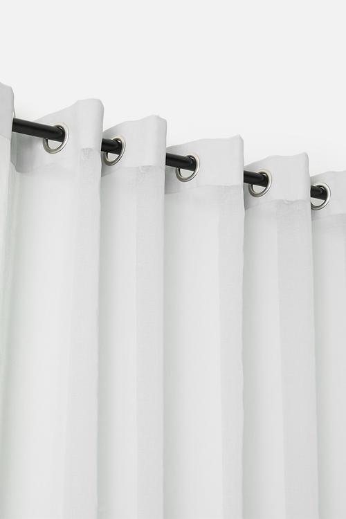 Spectra sheer Eyelet Curtain - Soft Grey