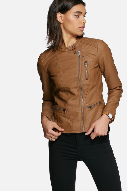 Freya faux leather biker jacket 