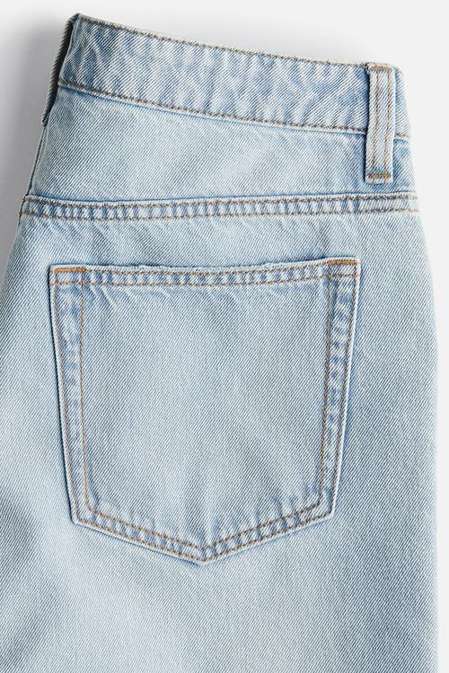 Bermuda regular denim shorts - light denim blue