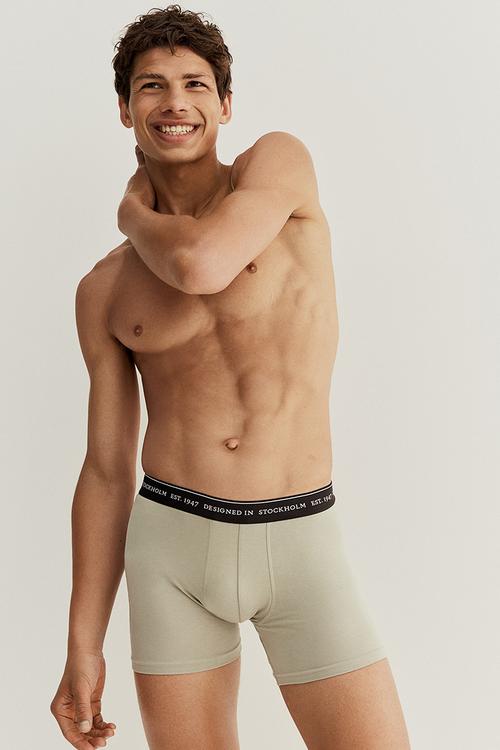 3 pack coolmax® mid trunks - sage green & khaki green