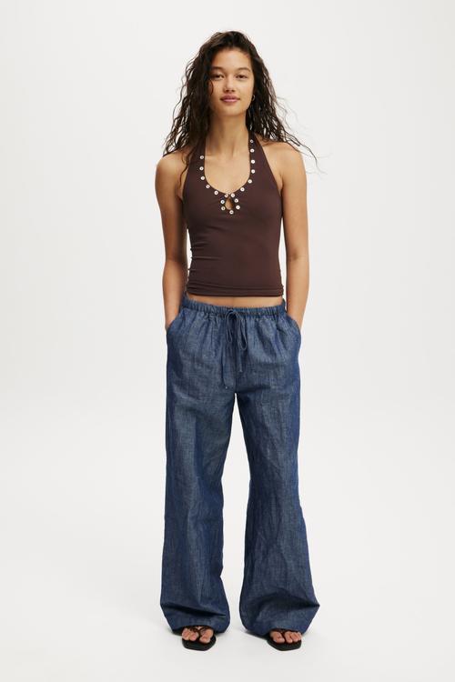 Haven wide leg pant - indigo
