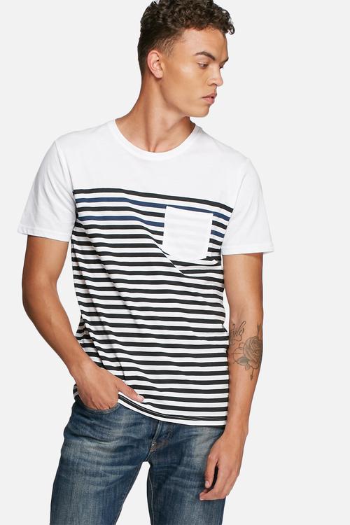 Striped fitted tee