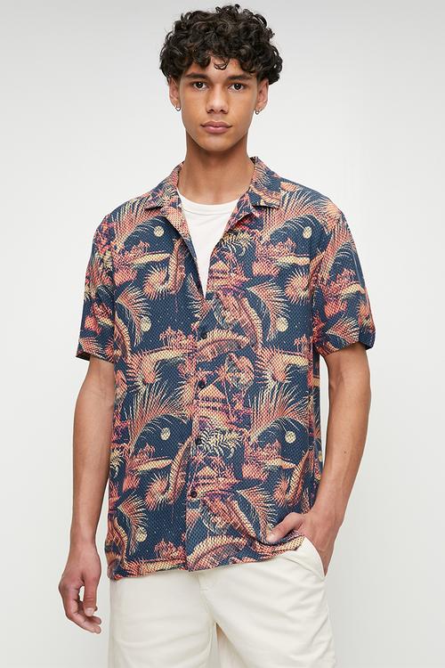 Paradise Shirt - Navy Multi