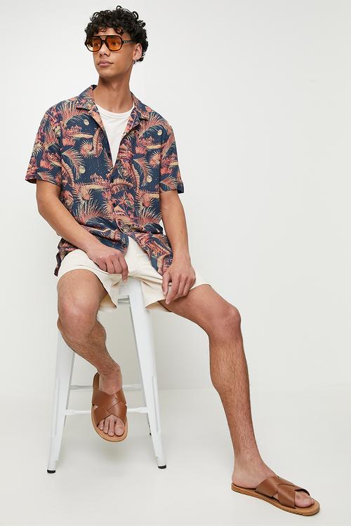 Paradise Shirt - Navy Multi