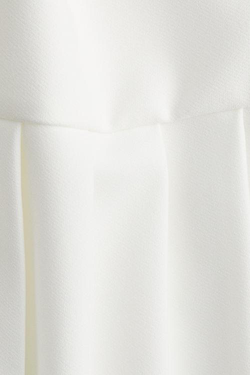 Pleated mini skirt - white