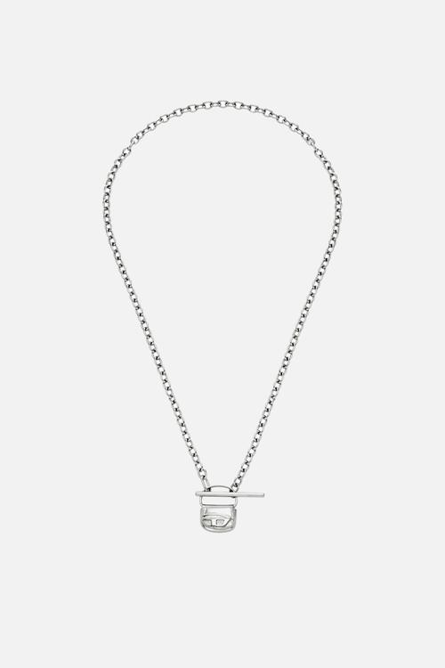 Iconic 1Dr Bag As A Charm Necklace - Silver
