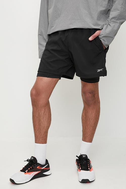 2 In 1 Running Short - Black
